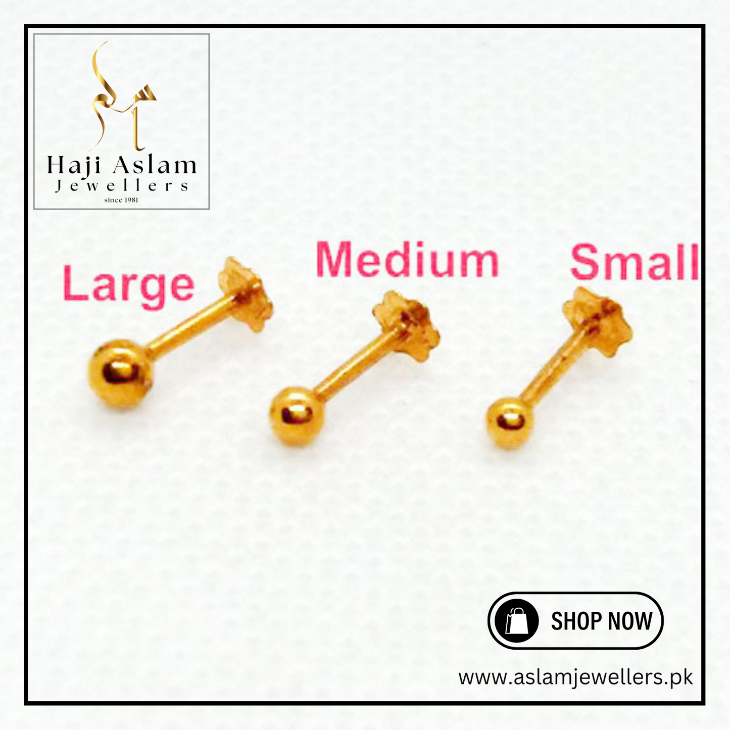 Round Circular Tops - 21K Gold
