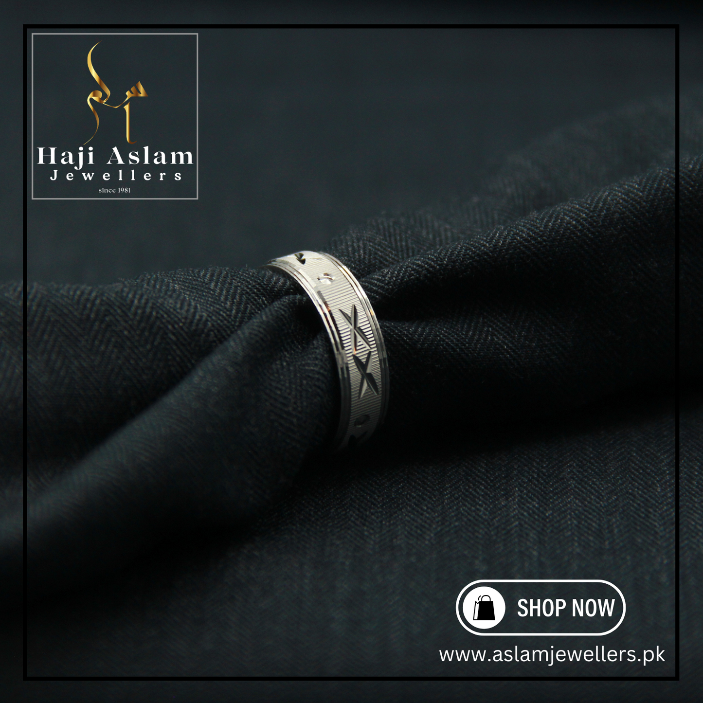 Sacred Cross Challa Ring - 925 Silver (Chandi)