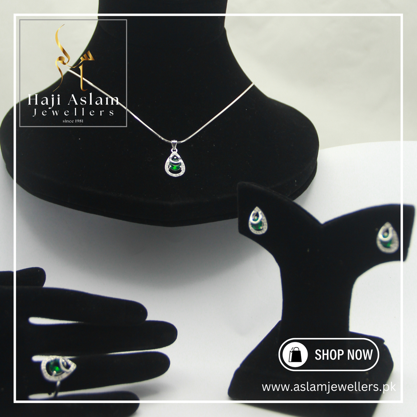 Verde Luxe Set - 925 Silver (Chandi)