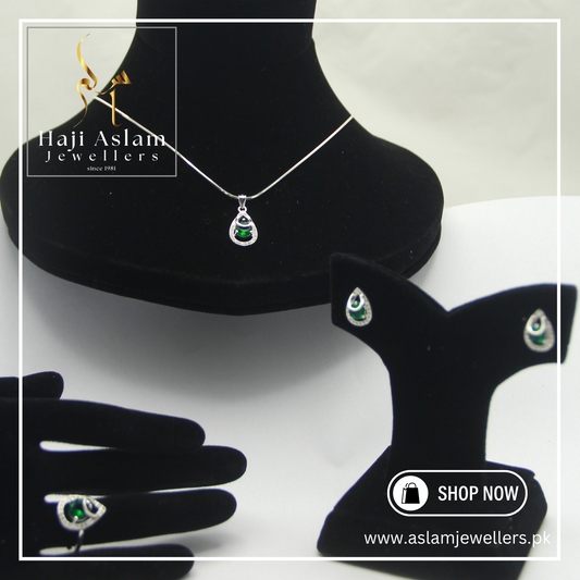 Verde Luxe Set - 925 Silver (Chandi)