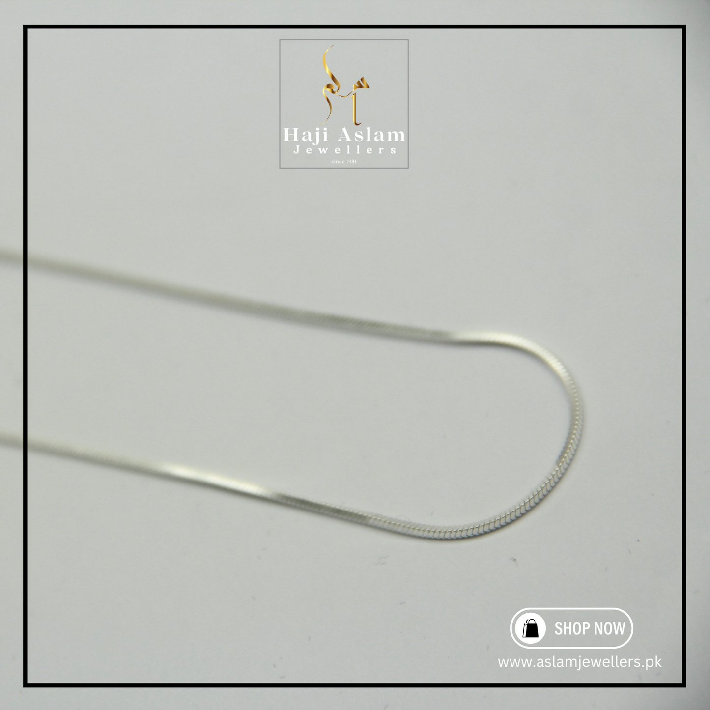 Ethereal Glide Slim Snake Chain - 925 Silver (Chandi)