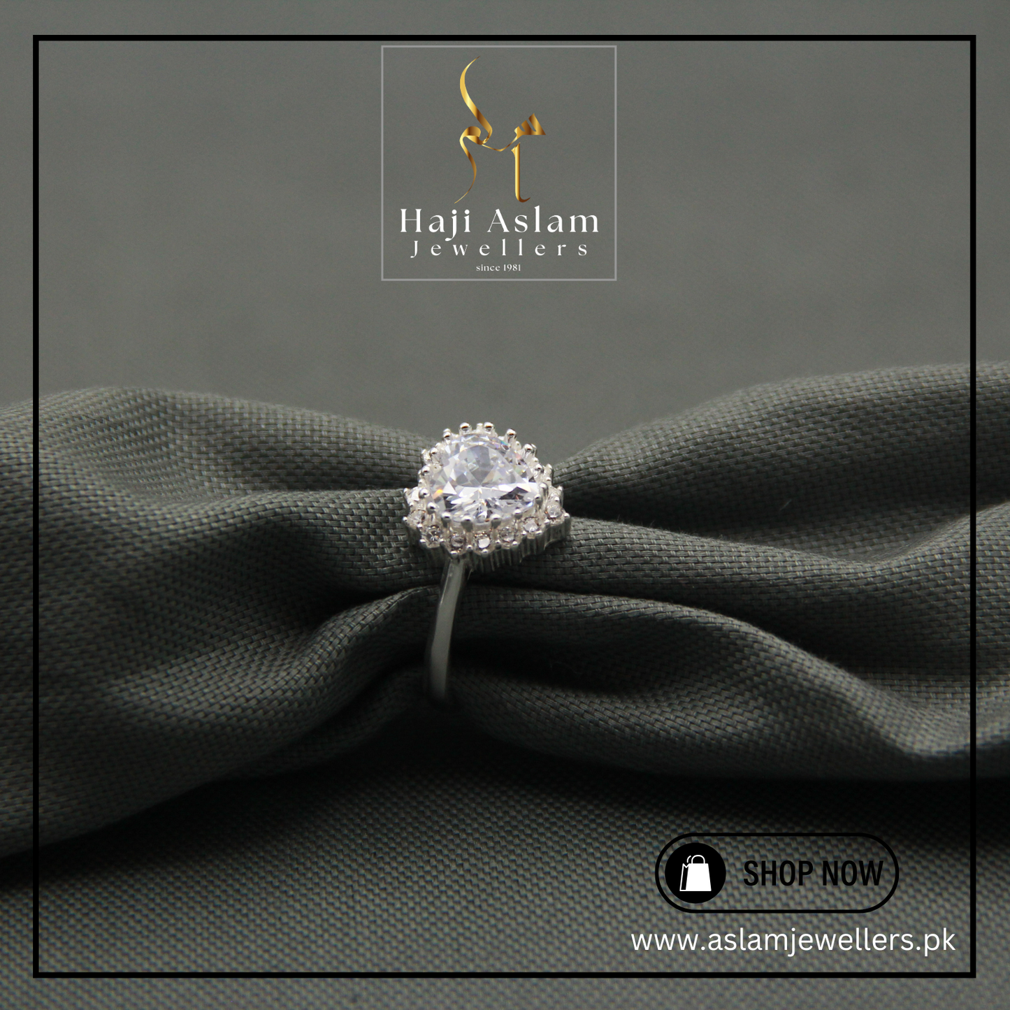 Luna Dew Drop Ring - 925 Silver (Chandi)
