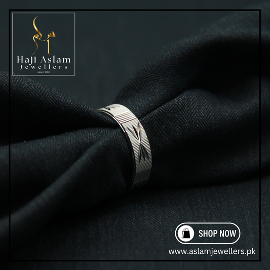 Dual Floral Challa Ring - 925 Silver (Chandi)