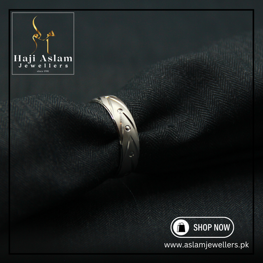 Arrow Harmony Challa Ring - 925 Silver (Chandi)