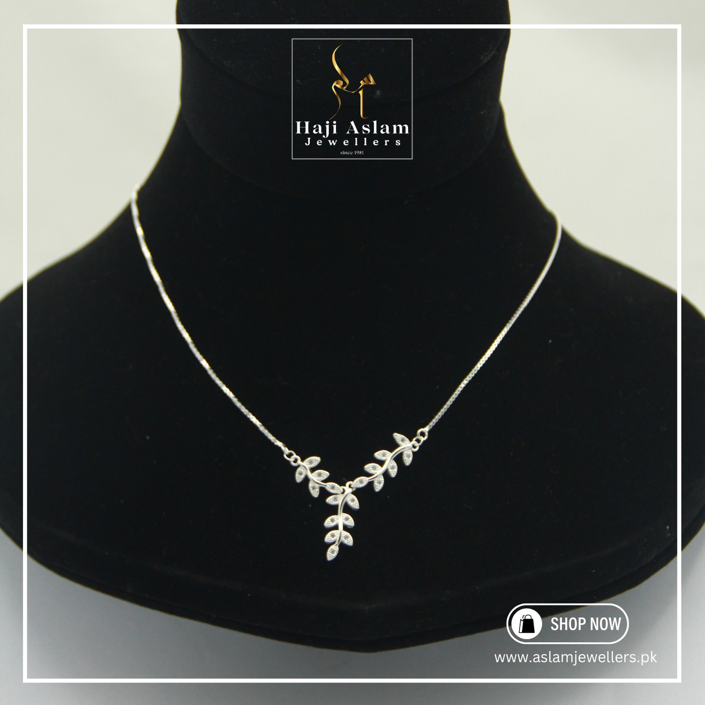 Whispering Branches Pendant Necklace – 925 Silver (Chandi)