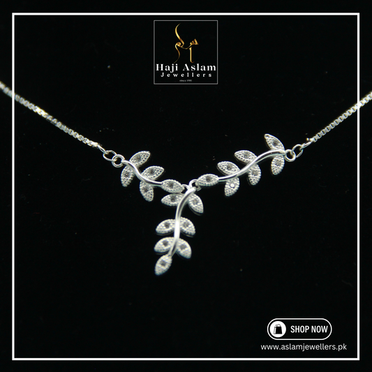 Whispering Branches Pendant Necklace – 925 Silver (Chandi)