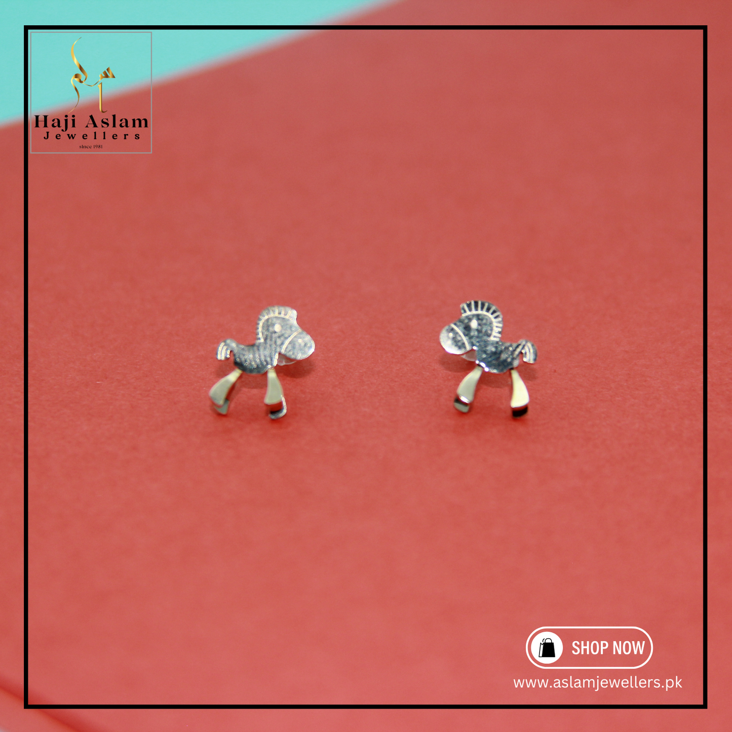 Tiny Golden Goat Earstuds for Kids