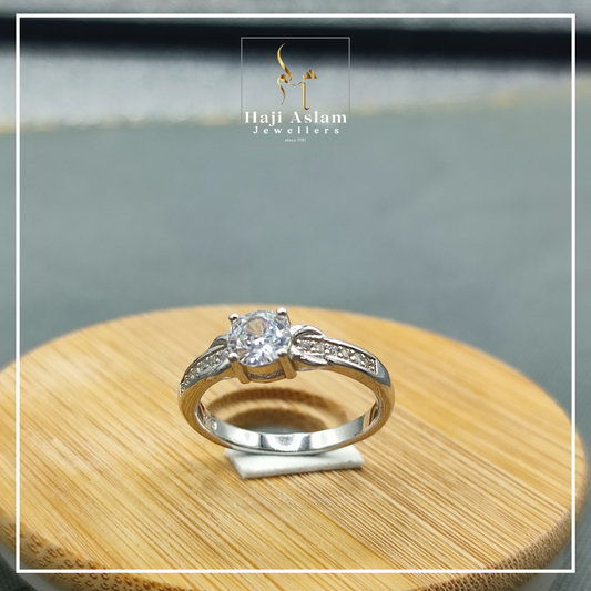 Eternal Kiss X-Band Ring - 925 Sterling Silver (Chandi)
