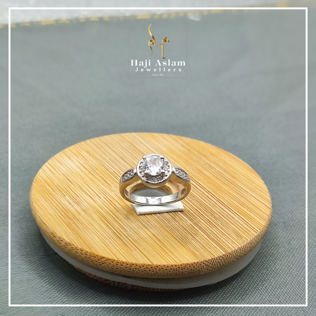 Double Horizon Promise Ring - 925 Sterling Silver (Chandi)