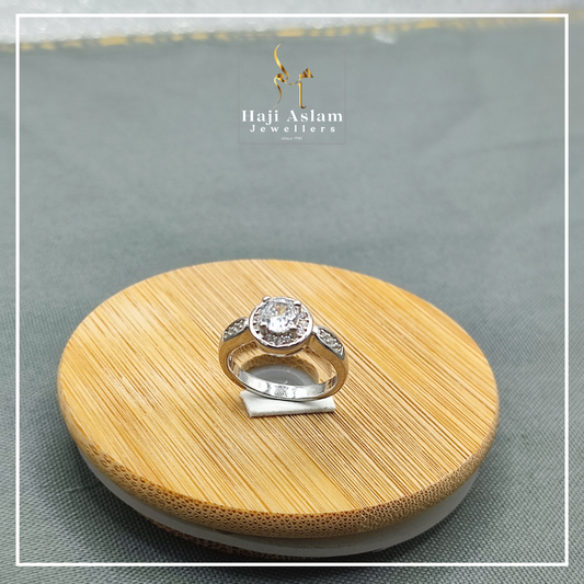 Double Horizon Promise Ring - 925 Sterling Silver (Chandi)